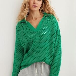 Aerie Emerald Knit Top